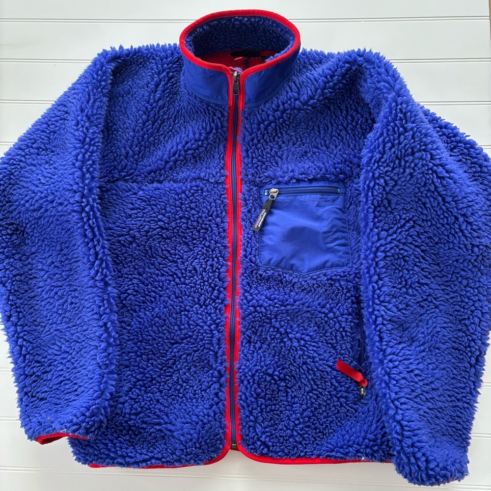 Rare Patagonia Retro-X Deep Pile Fleece Jacket Medium Made in USA